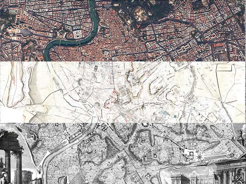 Collage Map of Rome