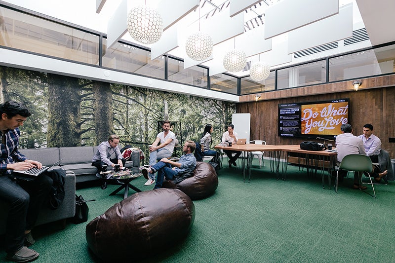 The West Broadway WeWork space in New York