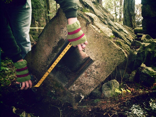 students measuring shelter