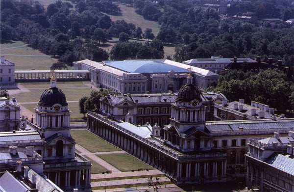 National Maritime Museum at Greenwich, aerial view