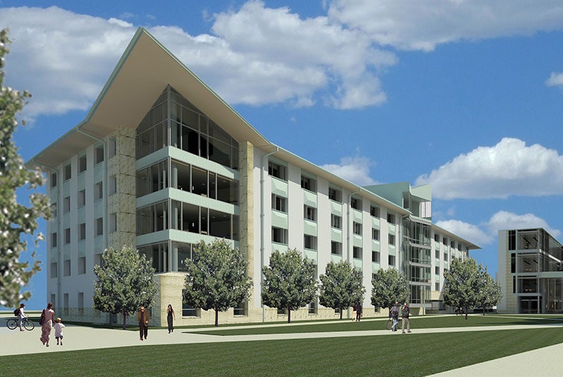 rendering of student residences