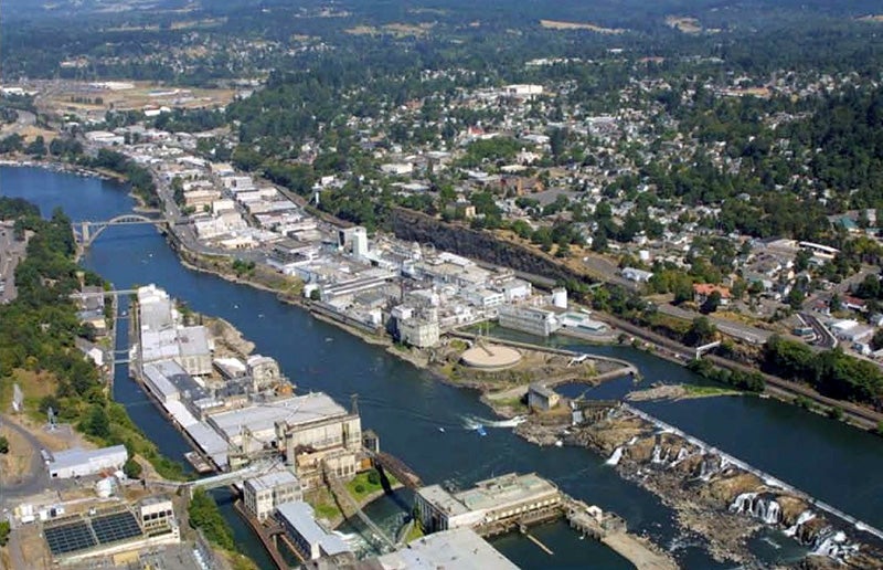 aerial view of site