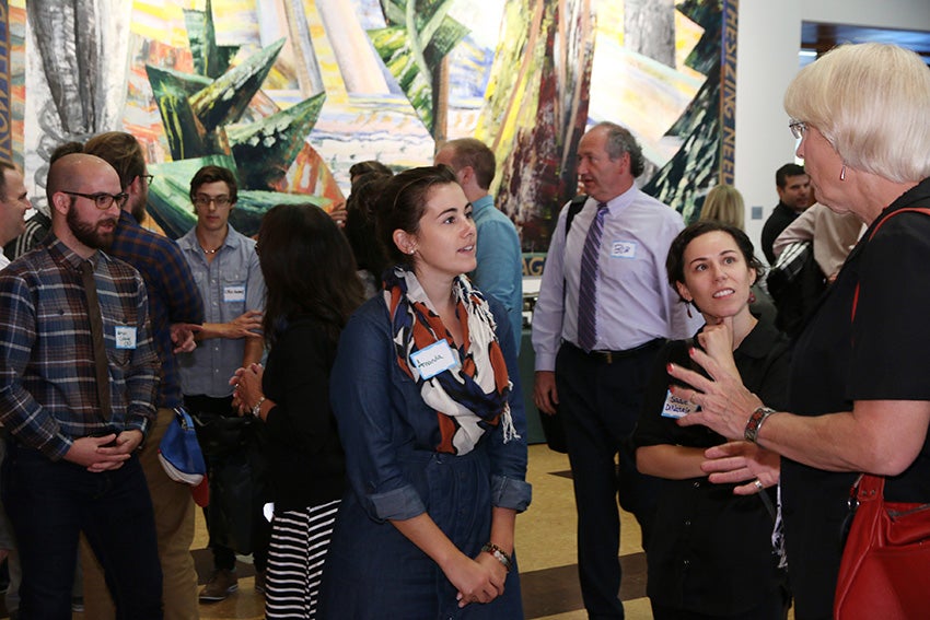 Students listen to Redmond City Council member Anne Graham