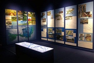A photo of the Watershed Urbanism Exhibition in Venice, Italy