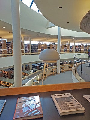 A view of the library at the Mount Angel Library.