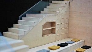 under-stair built-in storage model