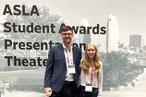 Alex Balog and Julia May at the ASLA conference