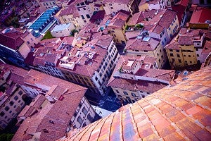 rooftops in Vicenza, Italy