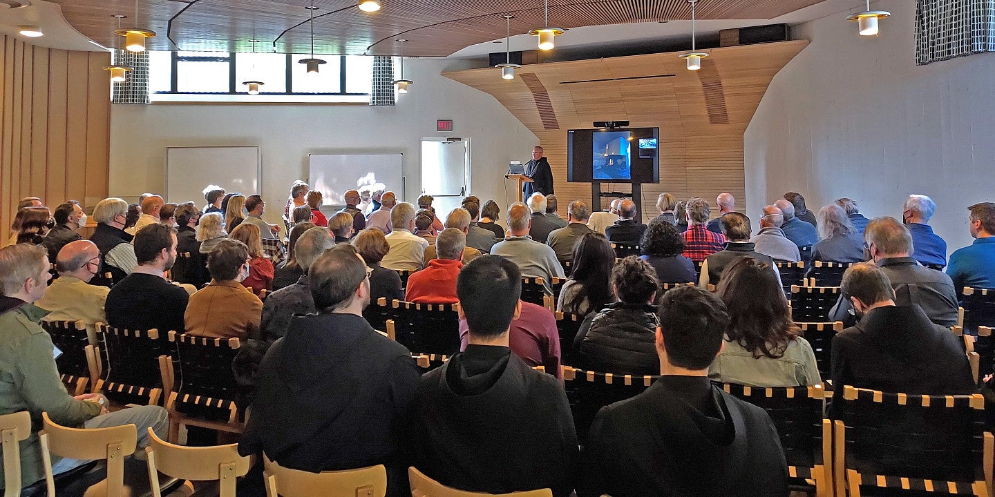 The crowd at the 2022 Reynolds Symposium celebrated the life and work of architect