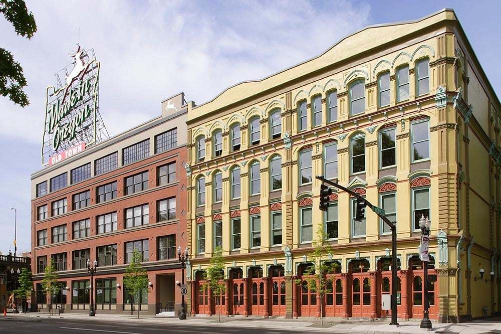 Street view of White Stag Block in Portland