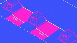 graphic rendering of tents