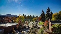 photo of UO campus in autumn