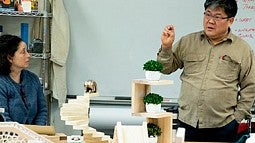 Professor Kyu-ho Ahn teaching class