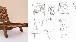 hoek chair with sketches