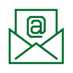 Green icon envelope