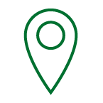Green icon pin