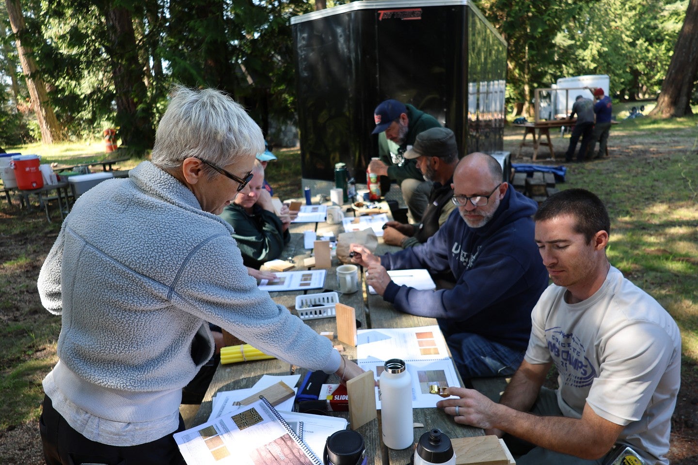 Photograph of People working