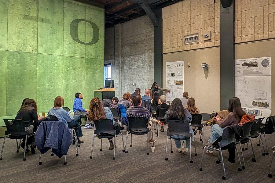 Decorative news header for story about the Library Design Studio