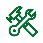 Green tools icon