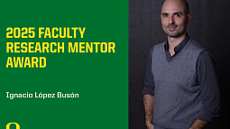 News Header for Ignacio Faculty Research Mentor Award. 