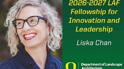 Decorative placeholder showing text that congratulates Liska Chan for Earning a 2026 LAF fellowship.