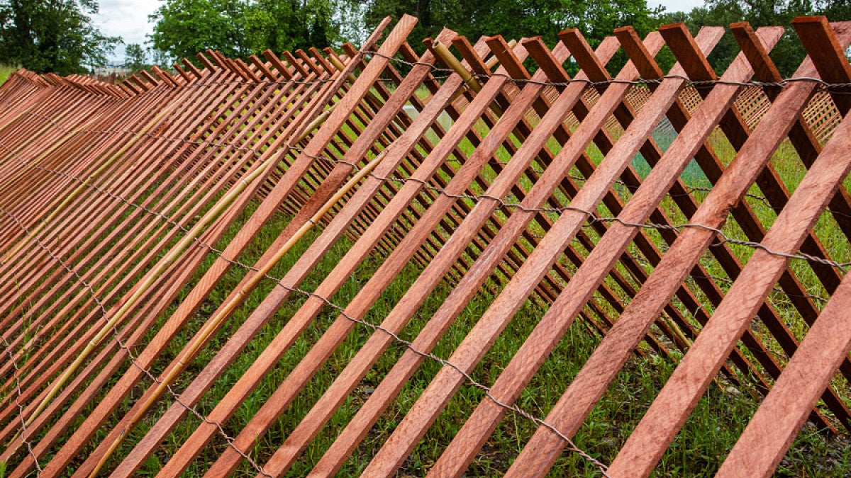 Close-up of art installation at the Fuller Initiative Land Lab